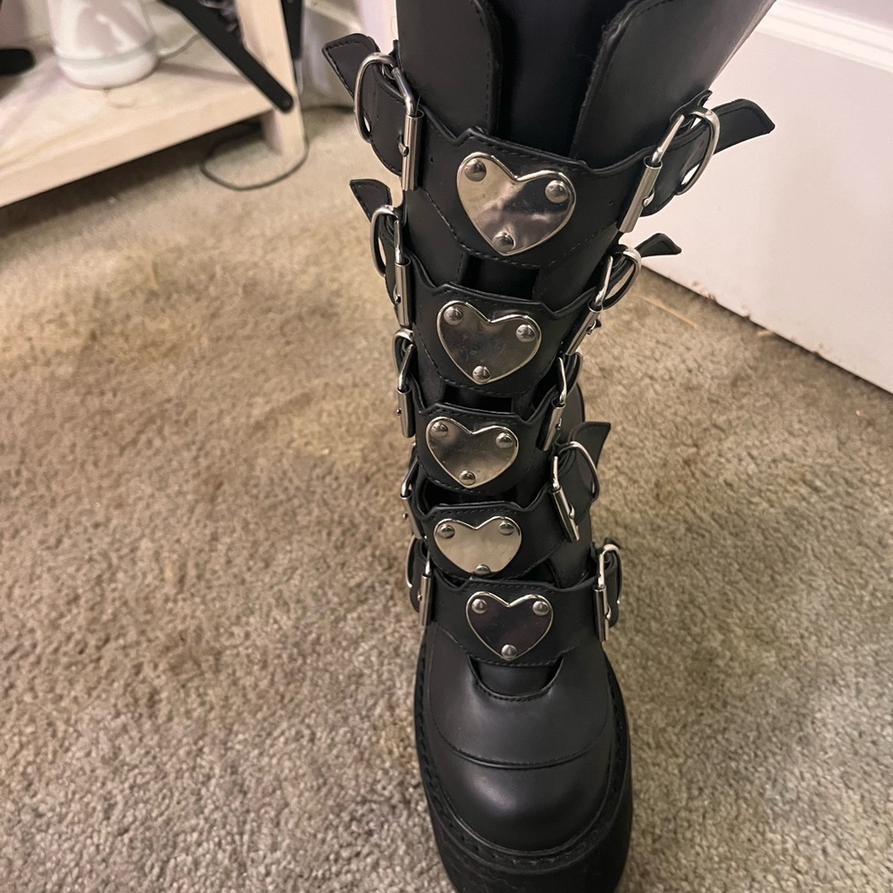 Swing 230 Demonia Platform Wedge Boots Cyber Rave… - image 4